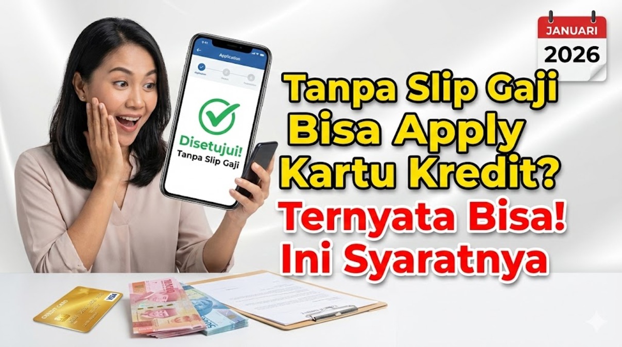 Tanpa Slip Gaji Bisa Apply Kartu Kredit? Ternyata Bisa! Ini Syaratnya di Januari 2026
