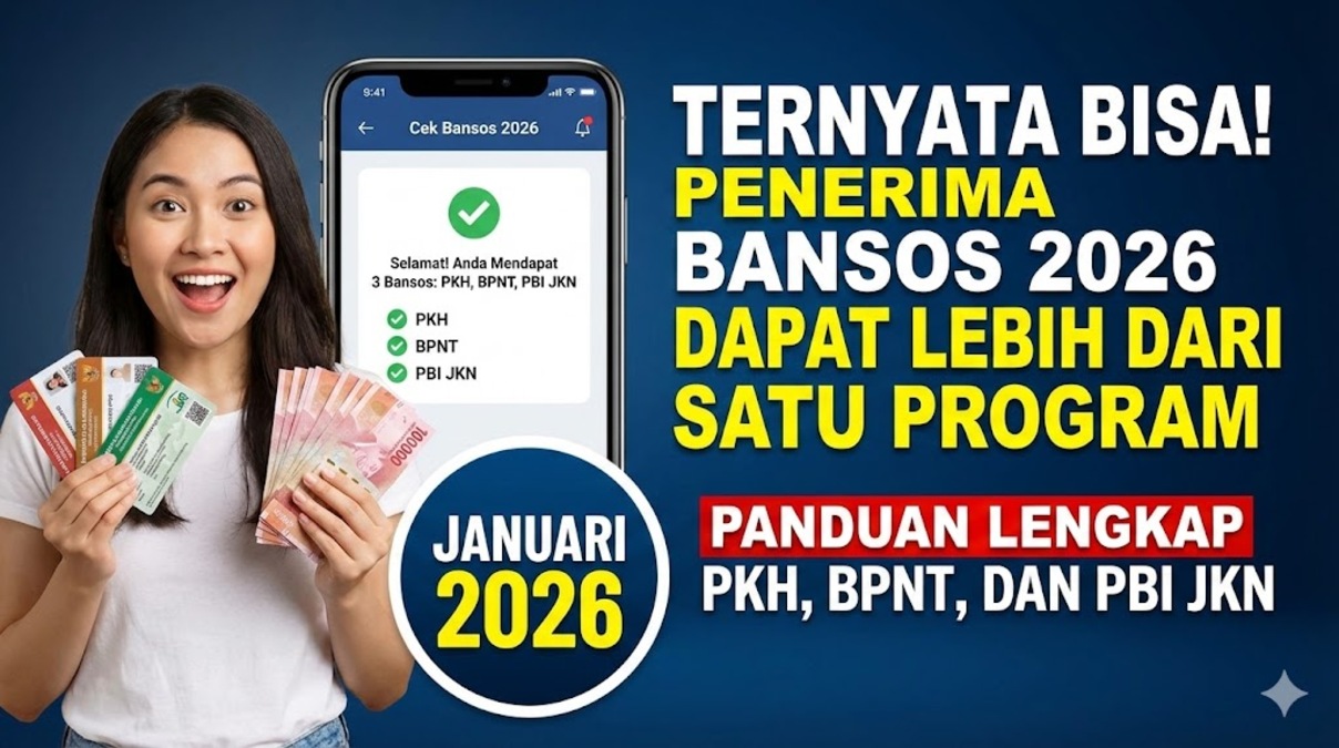 Ternyata Bisa! Penerima Bansos 2026 Dapat Lebih dari Satu Program: Panduan Lengkap PKH, BPNT, dan PBI JKN Januari 2026