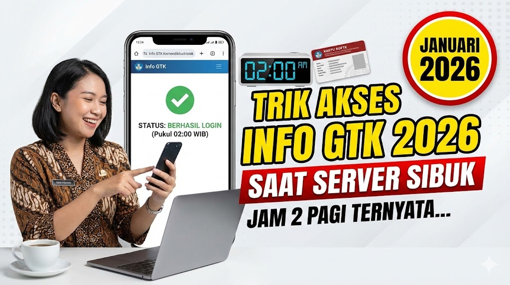 Trik Akses Info GTK 2026 Saat Server Sibuk: Jam 2 Pagi Ternyata...