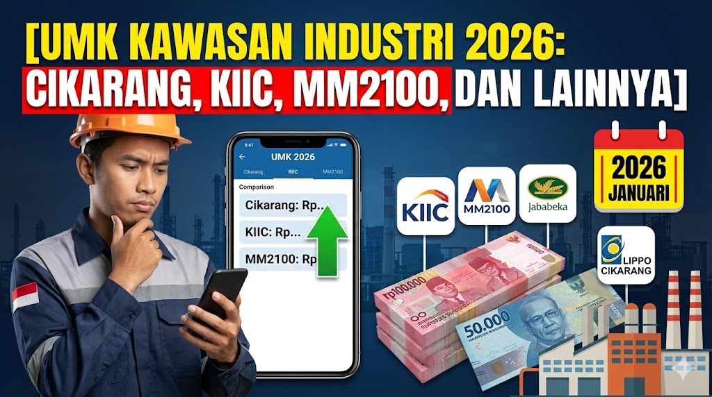 UMK Kawasan Industri 2026: Cikarang, KIIC, MM2100, dan Lainnya