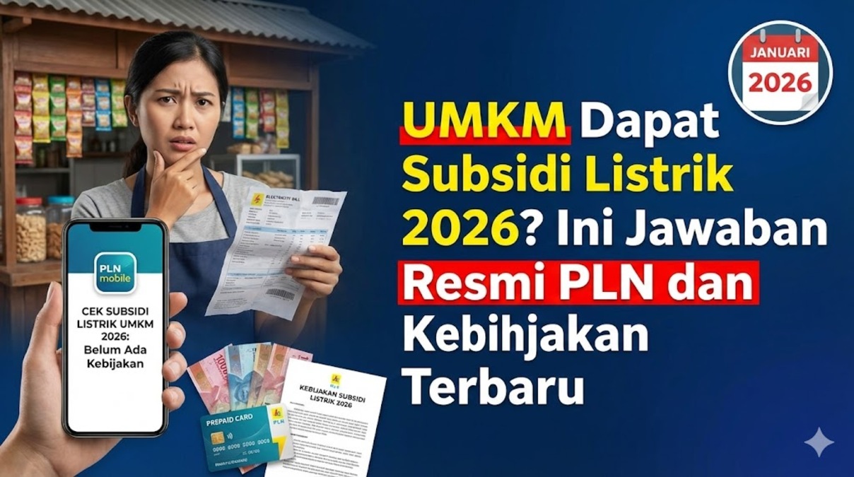 UMKM Dapat Subsidi Listrik 2026? Ini Jawaban Resmi PLN dan Kebijakan Terbaru