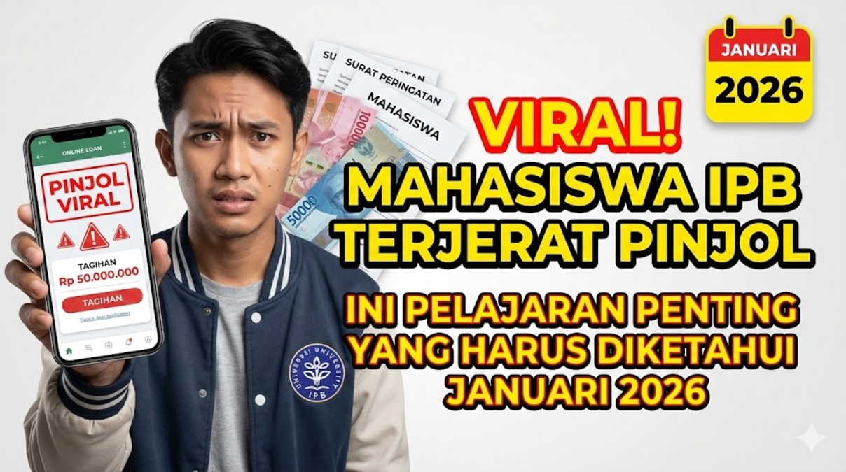 Viral! Mahasiswa IPB Terjerat Pinjol, Ini Pelajaran Penting yang Harus Diketahui Januari 2026