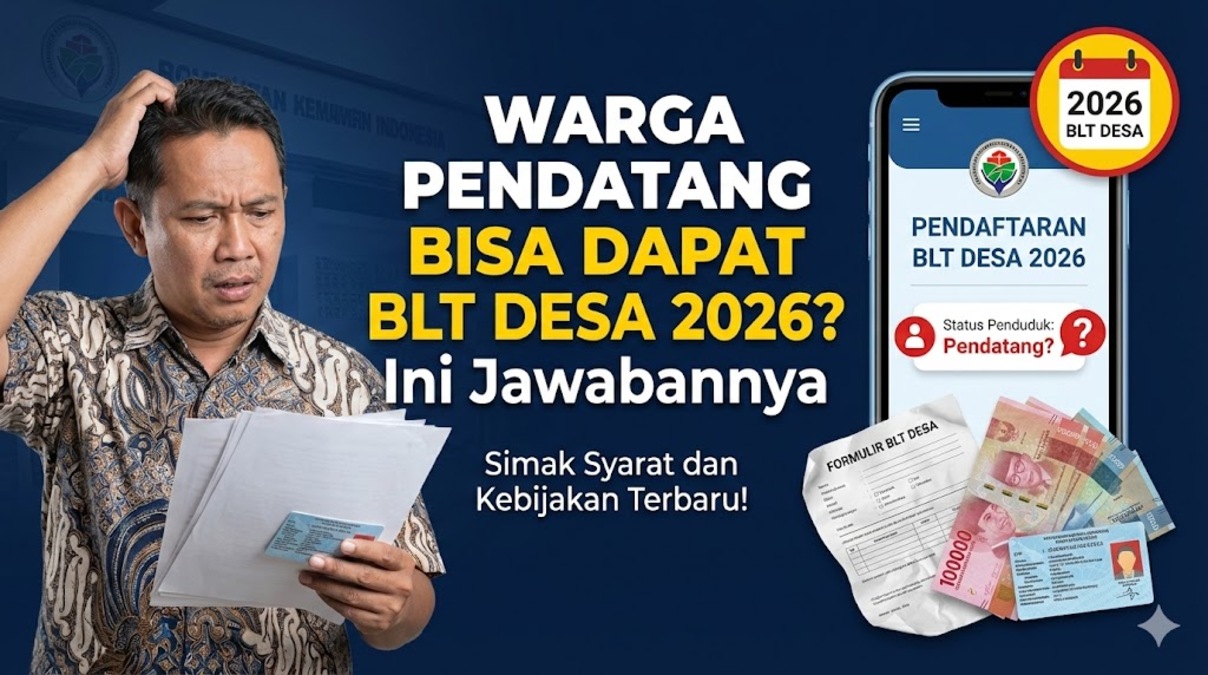 Warga Pendatang Bisa Dapat BLT Desa 2026? Ini Jawabannya