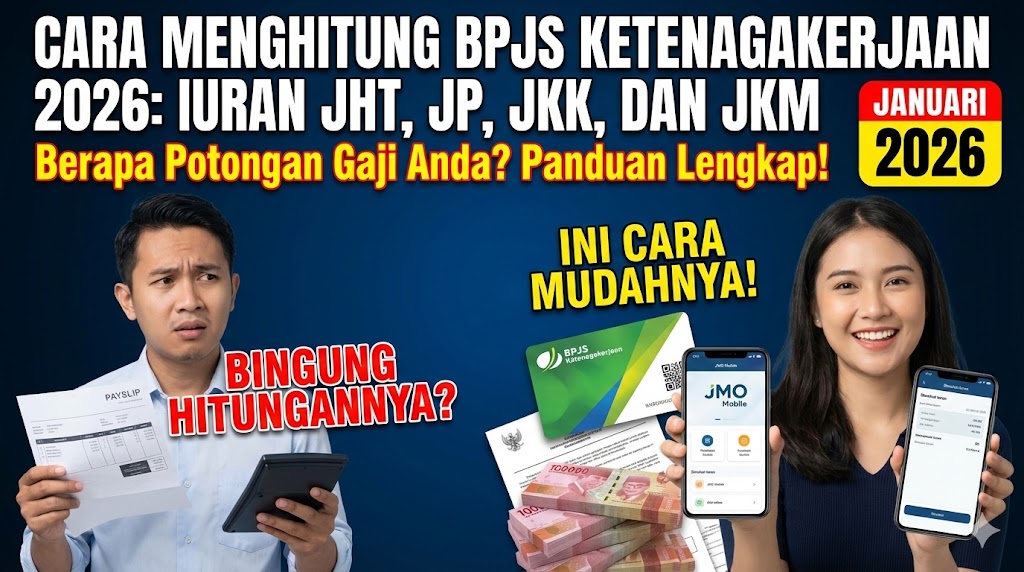 Cara Menghitung BPJS Ketenagakerjaan 2026: Iuran JHT, JP, JKK, dan JKM