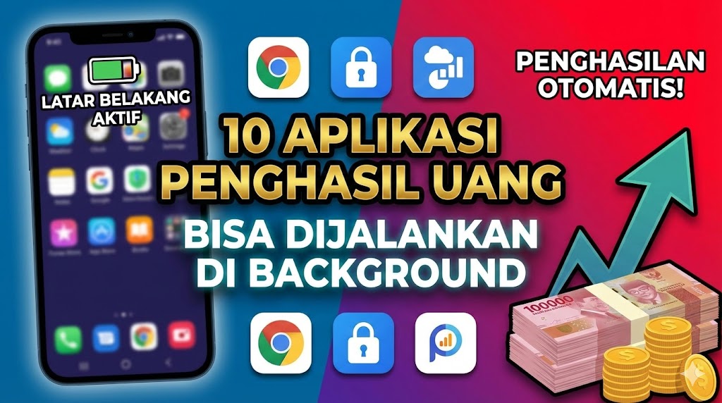 10 Aplikasi Penghasil Uang yang Bisa Dijalankan di Background