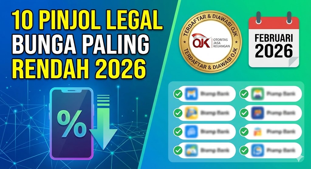 10 Pinjol Legal Bunga Paling Rendah Terdaftar OJK 2026