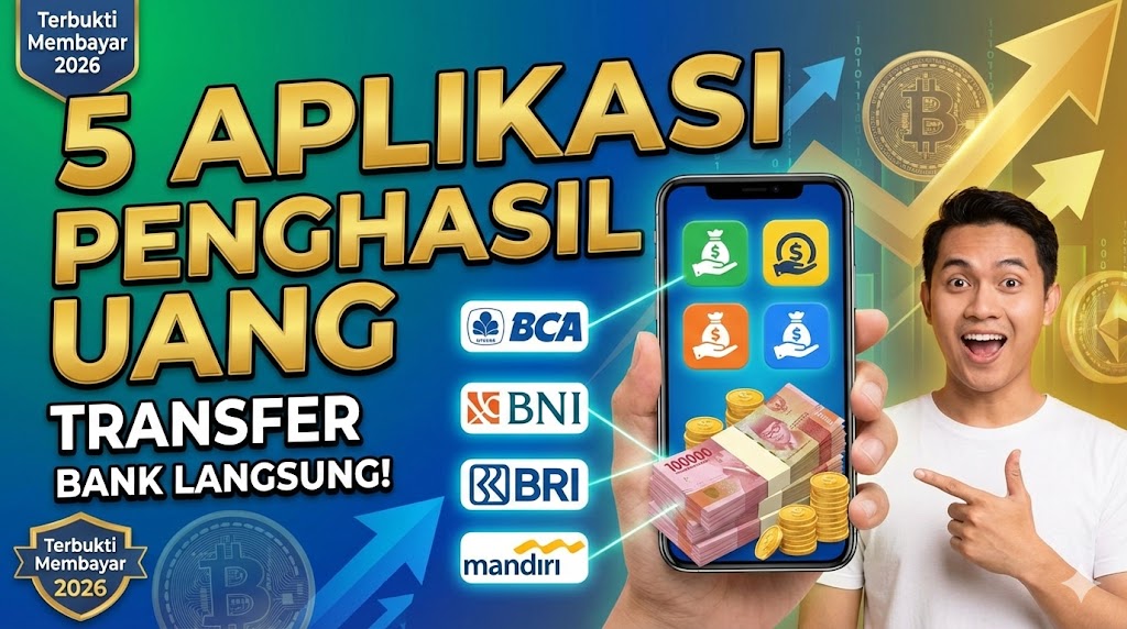 5 Aplikasi Penghasil Uang yang Bayar Lewat Transfer Bank Langsung