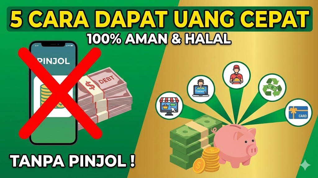5 Cara Dapat Uang Cepat Tanpa Harus Menggunakan Pinjol
