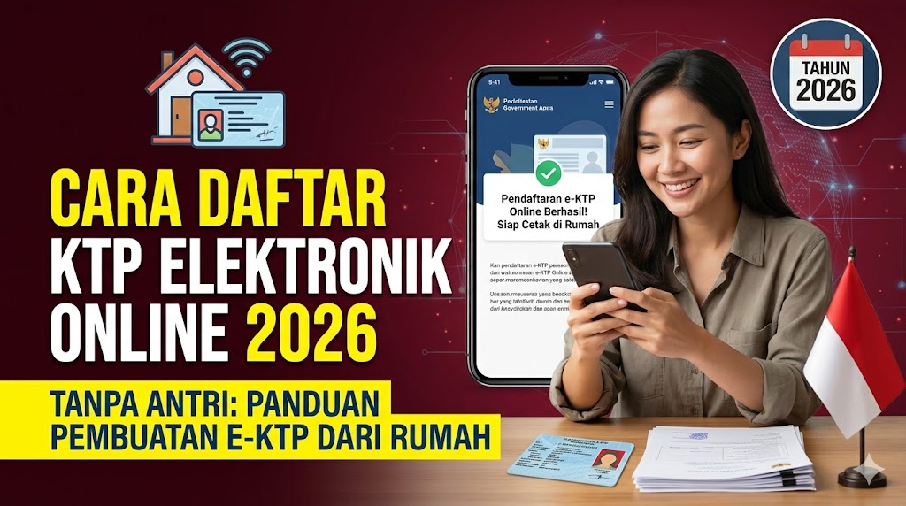 Cara Daftar KTP Elektronik Online 2026 Tanpa Antri: Panduan Pembuatan e-KTP dari Rumah