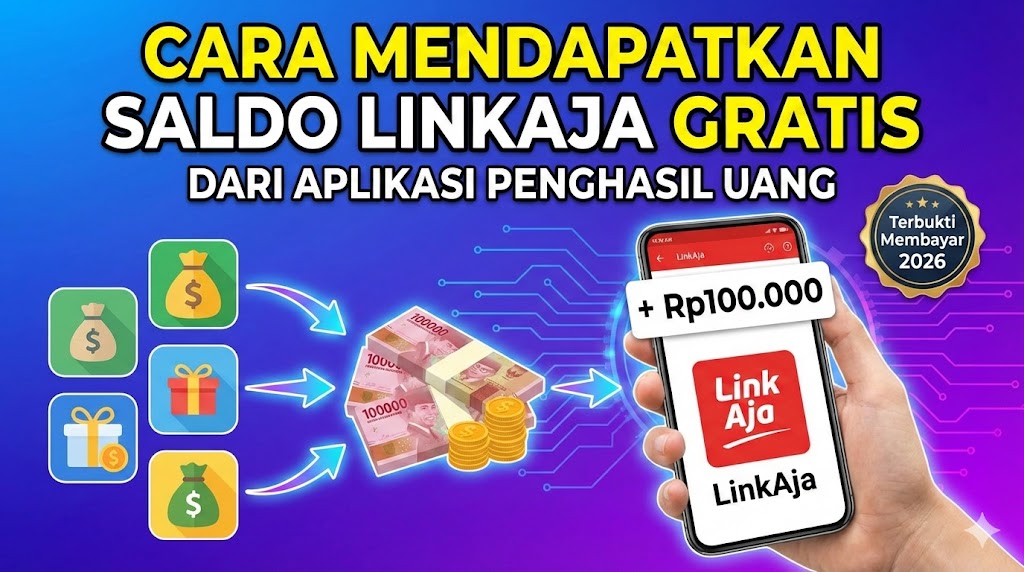 Cara Mendapatkan Saldo LinkAja Gratis dari Aplikasi Penghasil Uang