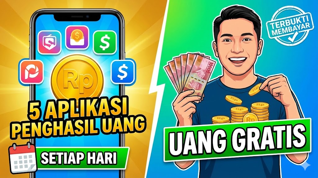 Cara Mendapatkan Uang Gratis Setiap Hari dari 5 Aplikasi Ini