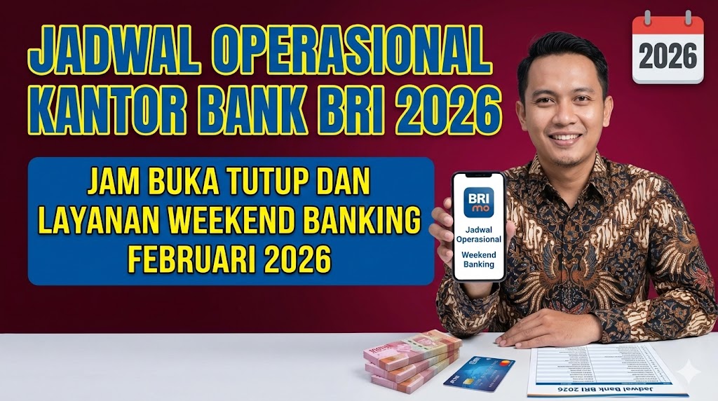 Jadwal Operasional Kantor Bank BRI 2026: Jam Buka Tutup dan Layanan Weekend Banking Februari 2026