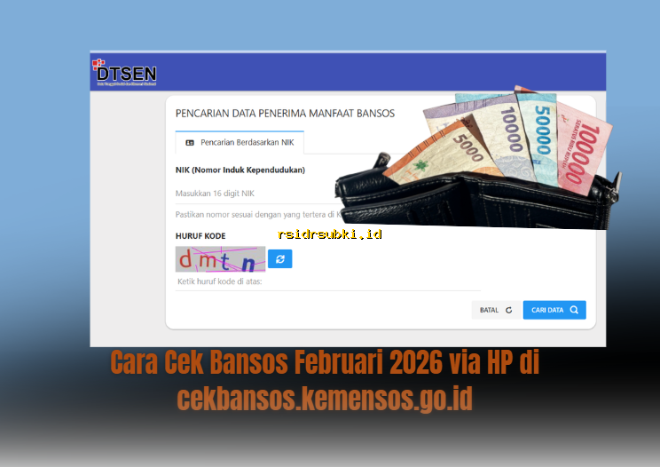 Cara Mudah Cek Bansos Februari 2026 via HP di cekbansos.kemensos.go.id