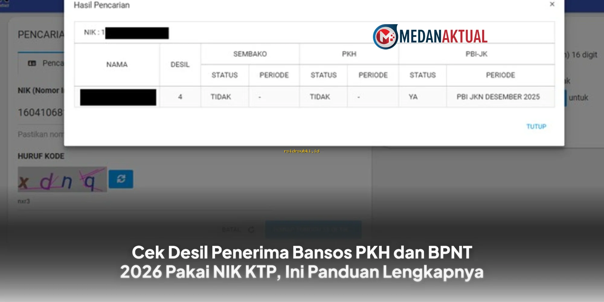 Cara Mudah Cek Desil Bansos PKH & BPNT 2026 via NIK KTP, Simak Panduannya!