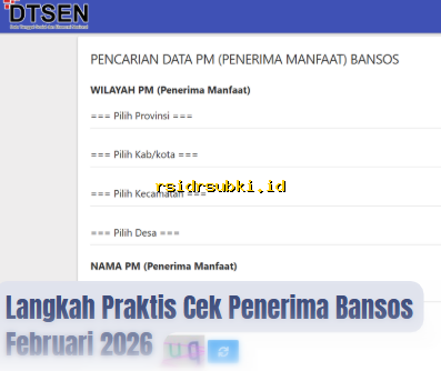 Cara Mudah Cek Penerima Bansos Februari 2026 Secara Online