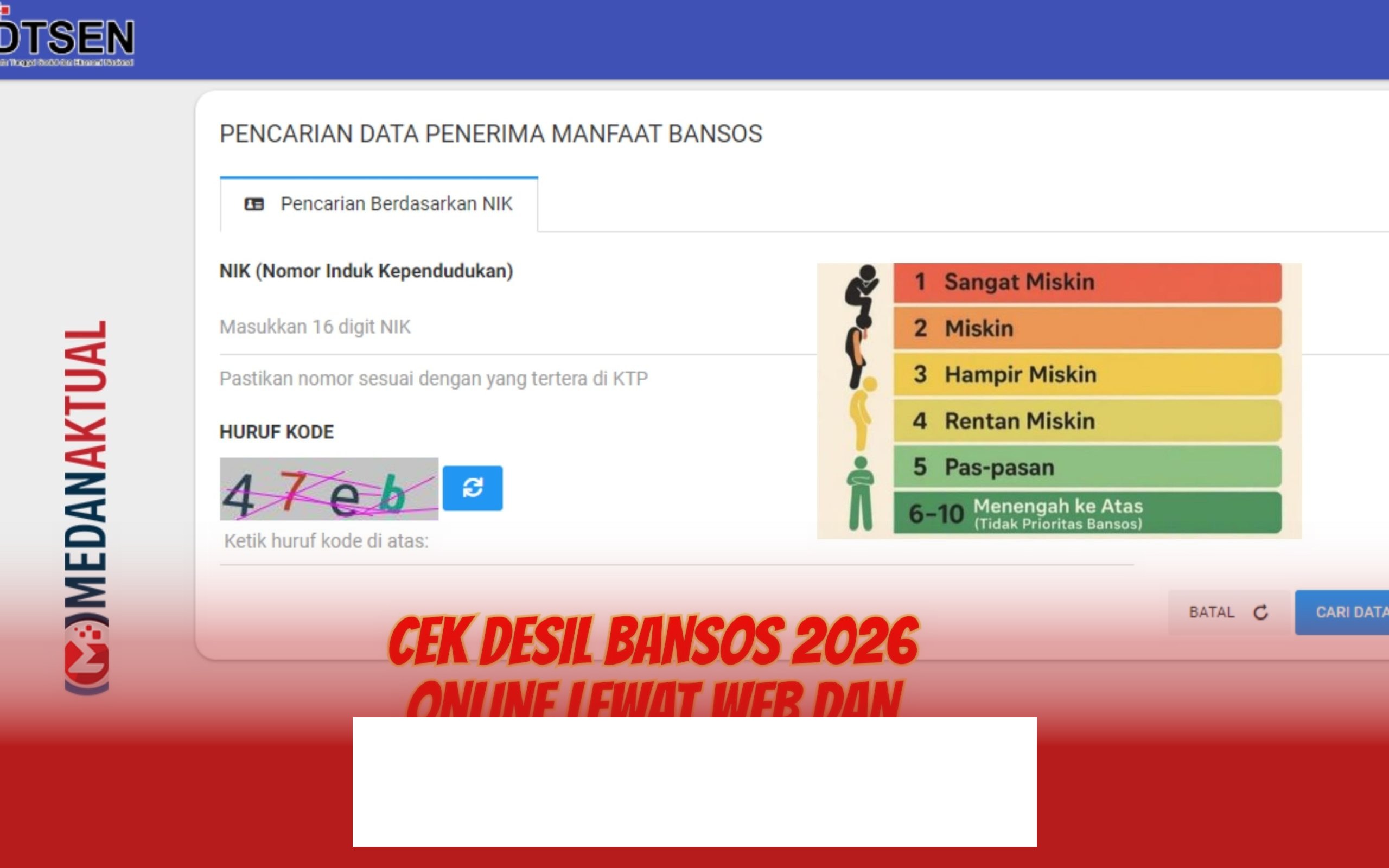 Cara Mudah Cek Desil Bansos 2026 via Online dan Aplikasi!