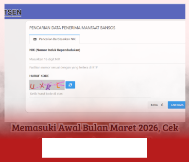 Status Penerima Bansos Bulan Maret 2026 Sudah Bisa Dicek di cekbansos.kemensos.go.id!